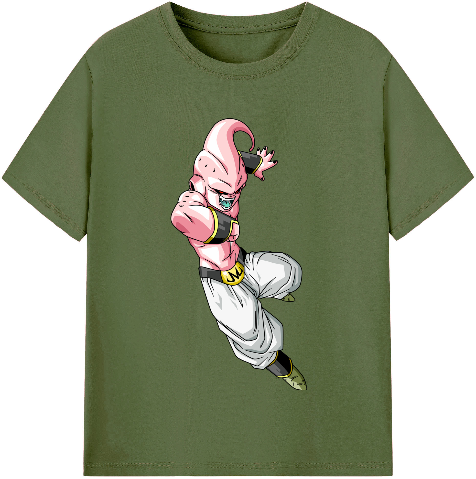（画像用） ドラゴンボール 魔人ブウ DRAGON BALL Majin Buu 綿100％半袖Tシャツ（フロントプリント）